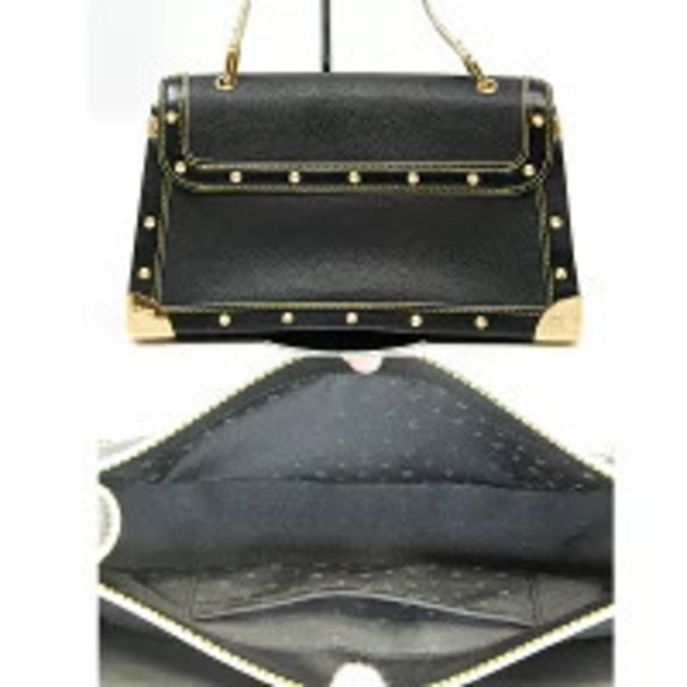Louis Vuitton Noir Suhali Shoulder Black Bag Tarantula
